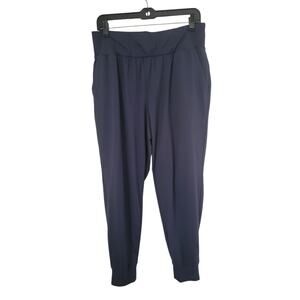 L.L. Bean Women's VentureSoft Knit Relaxed Joggers Women's Size Medium Navy Blue